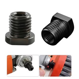 TorSor 2 Pack Angle Grinder Attachment Adapter M10 To M14 + M10 to M16 Thread Shaft Converter Arbor Connector Adaptor For Diamond Polishing Pads Backing Pad Rotary Polisher Drill Bit