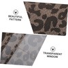 BUGUUYO Leopard Print Car Registration Holder Pu Insurance Card Wallet