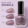 10ML Glitter Nail Polish, Quick Dry Holographic Sparkle, No UV