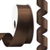 Rilisili Rilisili Brown Satin Ribbon 1-1/2 Inch 50 Yards Double