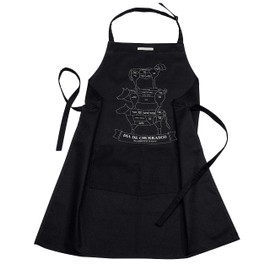 Tramontina 26466/100 Churrasco Apron, 100% Cotton, Black, Durable, Lightweight, For Camping, Outdoors, Work, Made in Brazil