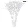 100Pcs Pearls Sticks Wearable ABS DIY Decoration Accessories for Wedding