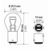 Hella 7528TB Bulb 7528 12V 21/5W Bay15D S8 (2)