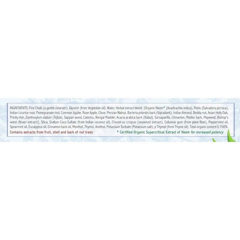 Ayurvedic Herbal Toothpaste, Fresh Mint - Vegan, Natural - (4.16