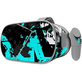 Decal Style Skin Wrap Compatible with Oculus Go Headset - Baja 0003 Neon Teal (Oculus NOT Included)