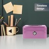 Westcott Cash Box Lockable (Compact, 15 cm) Lilac | Lockable