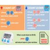 Kitchen Timer,6 Piece Multi-Function Electronic Timer,Magnetic Digital Timers Big LCD