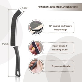4Pcs Crevice Cleaning Brush, Gap Cleaning Brush Tool, 2 in 1 Dustpan Cleaning Brushes, Crevice Cleaning Tool for Kitchen Bathroom Shutter Door Window Track