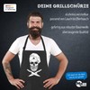 MoonWorks® BBQ Apron for Men with Saying "Hier grillt der