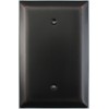 Jumbo Stamped Oil Rubbed Bronze One Gang Blank Wall Plate