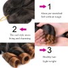 JVILO French Curly Braiding Hair for Box Braids 7 Packs