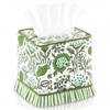 Lounsweer 1 Pack Emerald Green Pattern Tissue Box Cover Hand