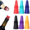Wine Stoppers – 6 Pack Silicone Wine Bottle Stoppers with