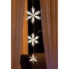 Konstsmide 6116-103 LED Light Curtain, 3 Acrylic Snowflakes, 15 Warm