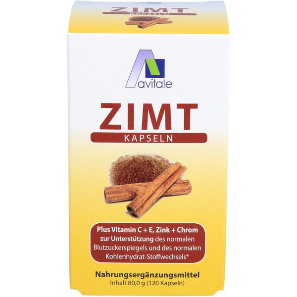 Cinnamon Capsules 500 mg + Vitamin C + E Pack of 120