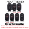 HIBEYO 3 Button Key Fob Cover Compatible with Honda Civic