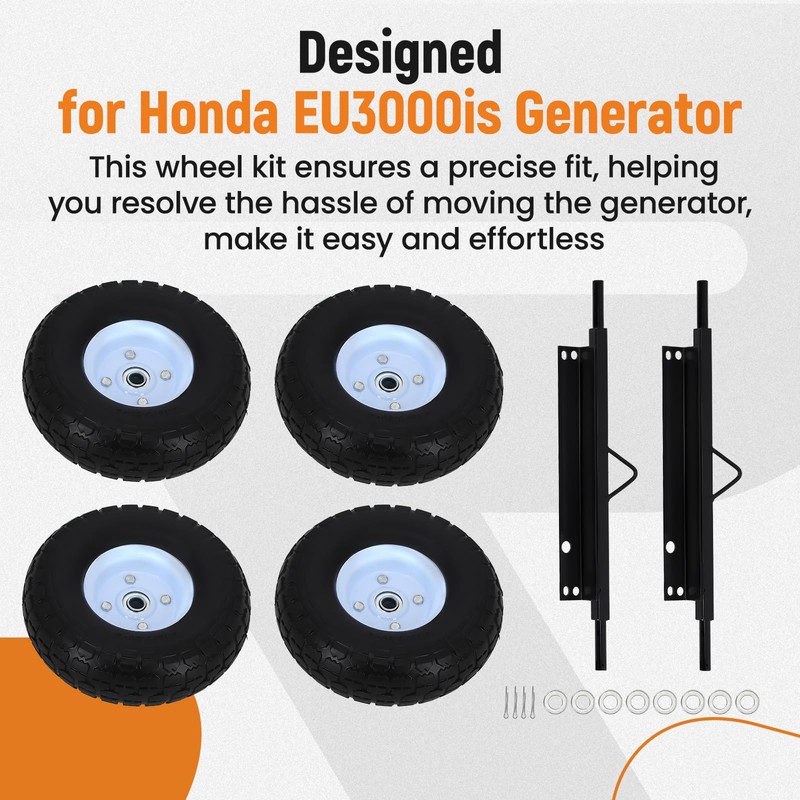 maXpeedingrods All Terrain Wheel Kit Fit for Honda EU3000is Generator,