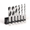 COMOWARE Brad Point Stubby Drill Bit Set for Wood, Short