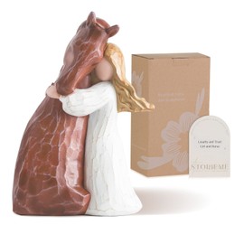 Storieme Horse Girls Gift for Women: Horse Gifts for Adults Horse Lovers - Hand-Painted Horse Figures Decoration for Birthday Christmas Friendship