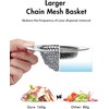 Wokdada Reversible Kitchen Sink Strainer, Easy-to-Clean 304 Stainless Steel Sink