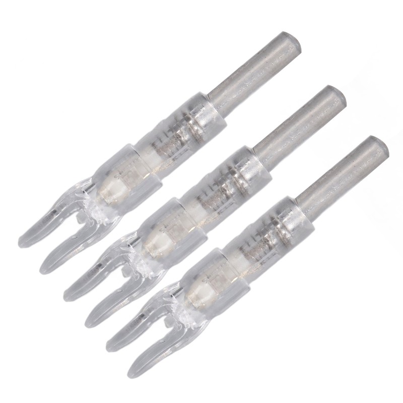 3PCS Lighted Nocks for Arrows Automatic Lighting 6.2mm Internal Diameter