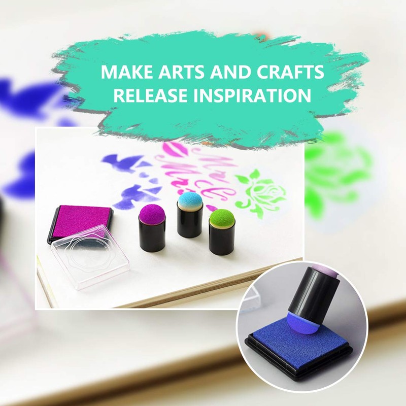 40 Pcs Finger Sponge Daubers with Storage Box for Painting