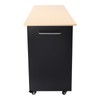 ILWorkTLs Rolling Kitchen Island Cart with Storage Drawer and Doors,Kitchen