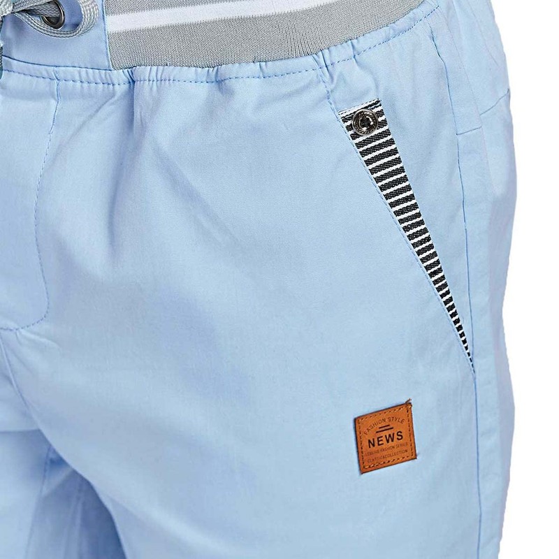 JustSun Men's Chino Shorts, Summer Bermudas, Cotton, with Drawstring -