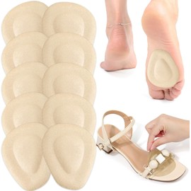 shynek Almohadillas Metatarsianas Para El Metatarso, Paquete De 10, Almohadillas Para El Talón, Plantillas Autoadhesivas De Gel Suave Y Reutilizables Para El Antepié Y La Planta Del Pie, Para Aliviar