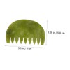 TOVINANNA Hair Comb 2pcs Natural Jade Massage Combs for Hair
