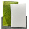 NELUHA Notebook A5 Blank Refillable Teak Leaves Vegan Sustainable Leather