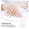 FOMIYES Wearing Nails 120pcs Full Cover False Nails Natural Appearance