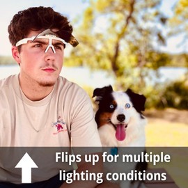 Family Tree Remedies Flip Up Athletic Sunglasses – UV400 Mirrored Retro Sport Visor Shades for Baseball, Pickleball, Cycling (Red)