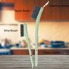 Multifunctional Cleaning Brush with Nylon & Wire Brush and Cleaning
