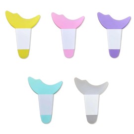 BOJIDO Mascara Guard, Set of 5 Multifunctional Eye Makeup Aid Guard Tools, Eyeliner Brush, Mascara and Eyeshadow Painting Support Tool, Assist Pad, Eye Shadow Shield, Curler, Eyelash Assistance Tool