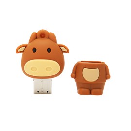 USB Flash Drive Portable Cartoon Storage Memory Stick for USBA Port Desktop Computer Laptop Tablet Computer TV(128GB )