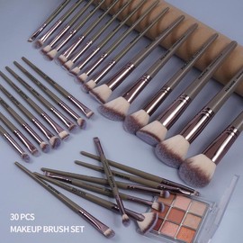 Summer Makeup Brush Set, Soft Bristled Brush for Foundation, Powder, Concealer, Eye Shadow, Blush, Lip Balm, Makeup Products, Portable Cosmetic Tool for Home & Travel