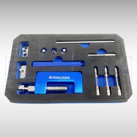 Chain Breaker & Riveting Tool with Gloves Universal Splitter Set Rivet Motorcycle Car Kit Motorcycle Tool Kit Chain Tool Professional DIY Tool Set Chain Splitter and