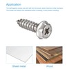 sourcing map Phillips Hex Washer Self Tapping Screws, M5 x