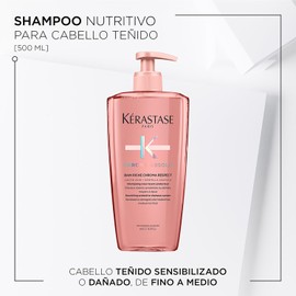 KERASTASE Chroma Absolu Bain Riche Chroma Respect Shampoo - Nourishes & Protects Color, Seals Fiber Porosity, For Medium to Thick Hair, 16.9 Fl Oz