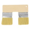 Double Paint Brush U Shaped Bristle Art Flat Texture Brushes