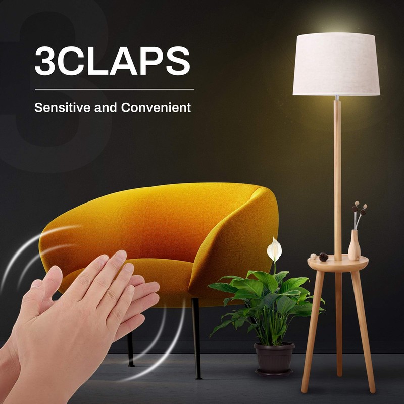 SYSAI 3 Claps Light, Sound Activated ON/Off Solution, Clap Detection,