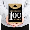 Big Dot of Happiness Adult 100th Birthday - Gold -