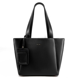 Milan Chiva Work Tote Bags for Women Middle Urban Tote Bag with Zip Compartments Office Purse Card Sleeve MC-524BK