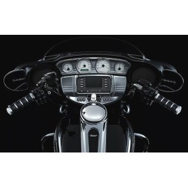 Unbranded Chrome Stereo, Gauges & Speedometer Cover Harley Touring, Street Glide 2014–2020