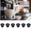 Café Recargable, 6 Piezas de Plástico y Acero Inoxidable Recargables