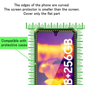 Tzstz 3 Pieces Tempered Glass Cell Phone Screen Protector for Blackview BV8900/BV8900 Pro Hardness 9H Anti Scratch HD Screen Protector Film