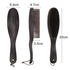 Soyukai Clothes Brush, Horse Hair, Static Electricity, Wooden, Natural Bristle, Clothes Brush, Pilling Remover, Shoe Brush, Natural Wood, Multi-Purpose Horse Hair Brush, Suit Brush, Coat Brush, Knit Brush, Electrostatic/Dust/Pollen Removal (Wood Color)