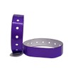 J&R Wristbands Vinyl Wristband 100-Piece Set (Purple)
