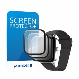 MIHENCE Screen Protector for IDW28 1.85'' Smart Watch, 3D Full Screen Coverage PMMA Protective Film Compatible for SOUYIE IDW28 / Yoever 1.85'' Smartwatch (3 PCS)
